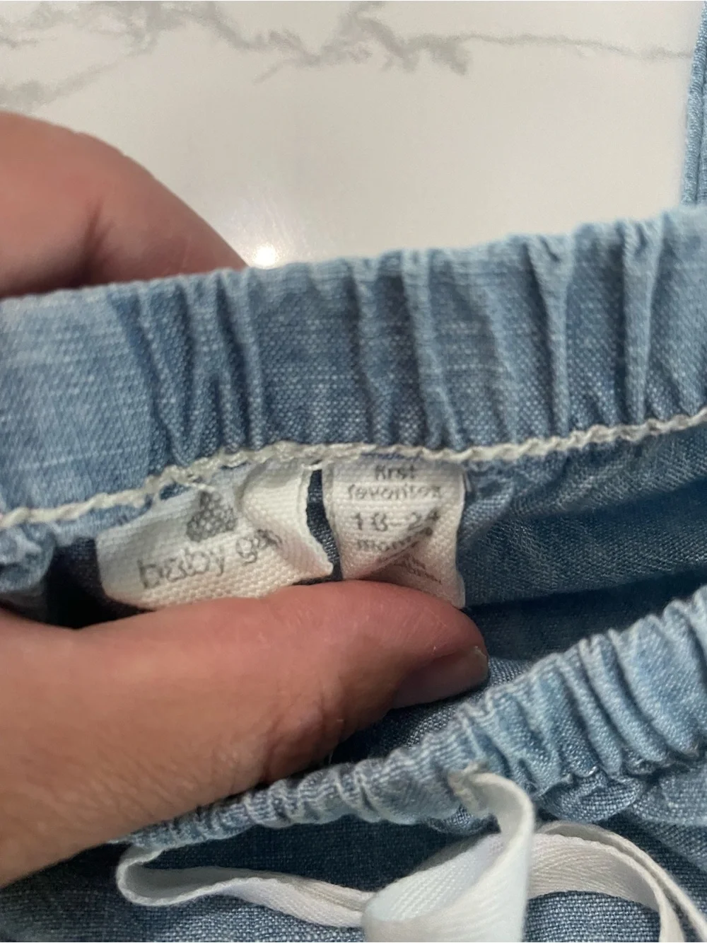 GAP Kids Light Blue Drawstring Jogger Pants